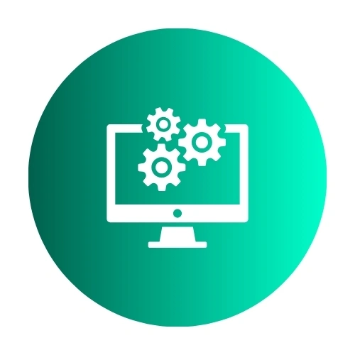 Web designer and developer working on website design, coding, and responsive web development on computer