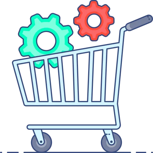 hopping cart icon representing aspiring online sellers.