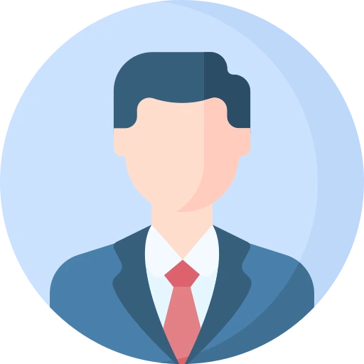 Business professional icon representing manufacturers and wholesalers.